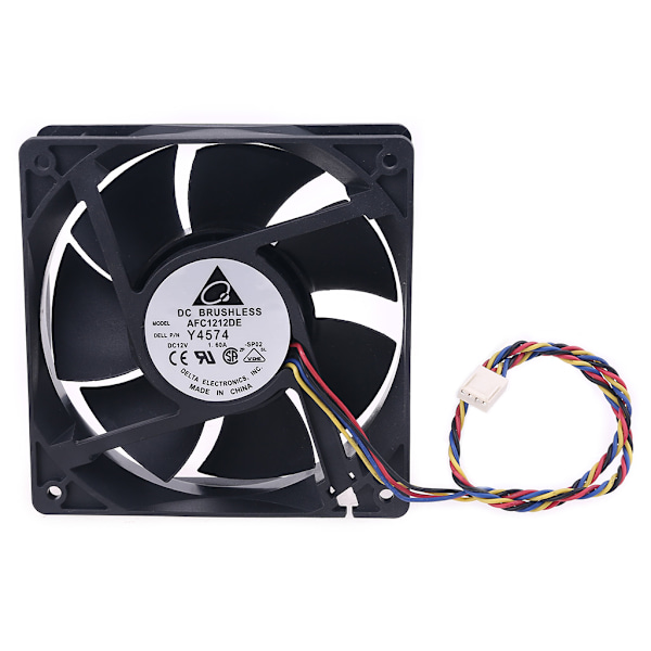 120 mm 1,6A 12V 4-leder PWM køleventilator til Delta AFB1212SHE 12038 maskine