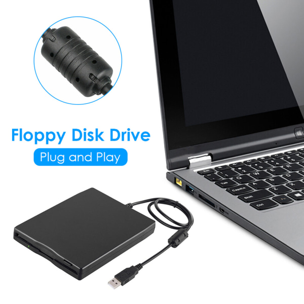 USB mobil diskettenhet 1,44 MB Bärbar 3,5 tum extern diskett FDD