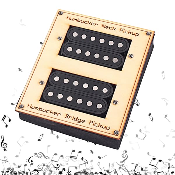 6-strängad elektrisk gitarr pickup set gitarr pickup cover transducer hals bro