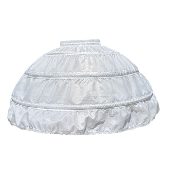 Utsvingt underskjørt med elastisk midje Prinsessekjoleforsterker 65 cm diameter