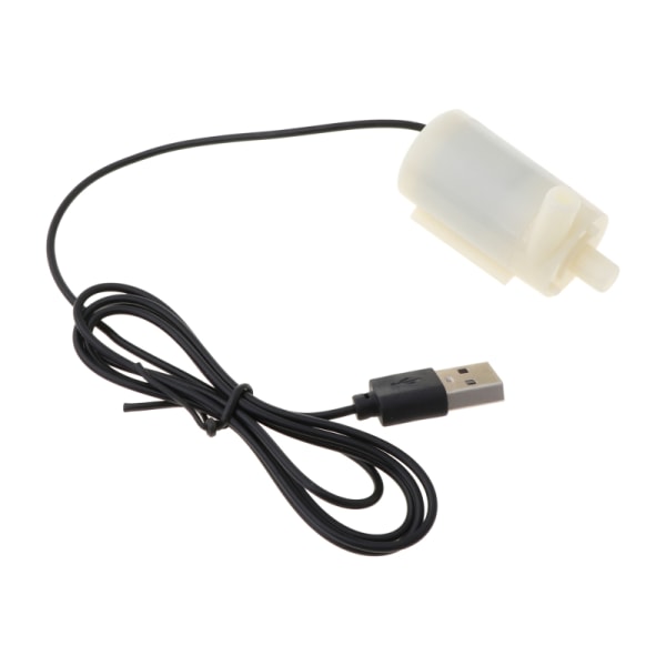 Fisketanke Aquarium Mini Fountain Pumpe USB Power Mini Motor Vandpumpe Lav støj