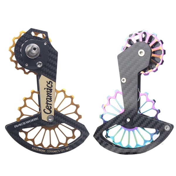 Cykelkeramik Lejer Jockey Remskivehjul Kulfiber Bagskifter Guide Multicolor R7000