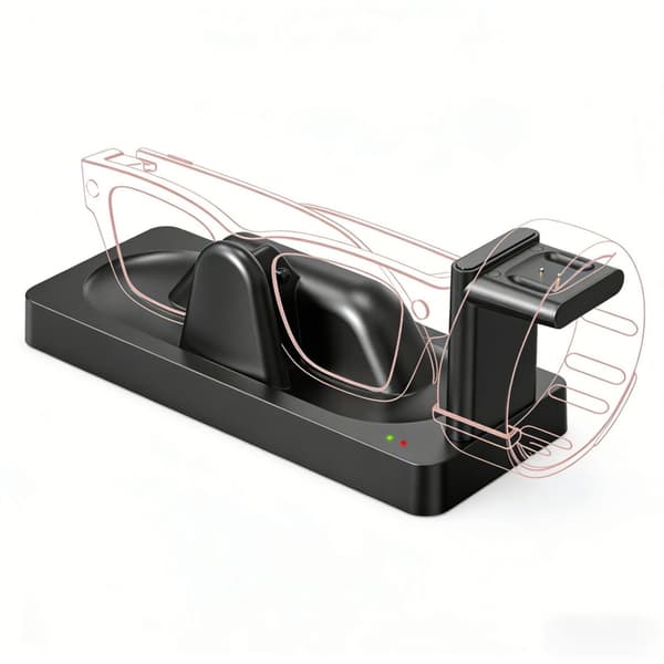 Opladningsdock til briller 2-i-1 opladningsstation base