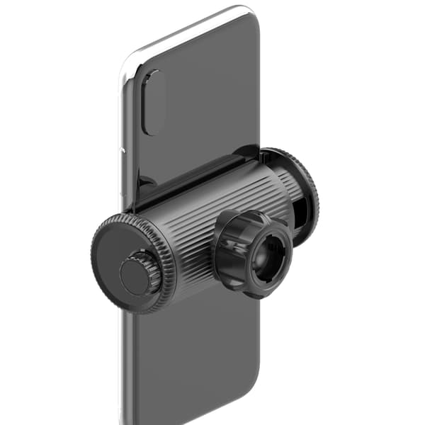 Ergonomisk biltelefonklipsfeste lite kompatibelt for 17 mm kulehodeadaptere
