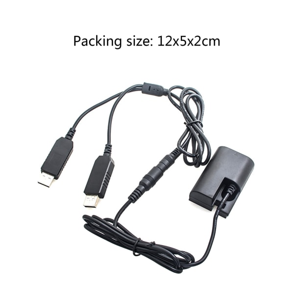 DR-E6 Full Avkodningskoppling Dummy Power Dubbel USB för 5D2 5D3 5D4 6D 60D 7D 7D2 70D 80D