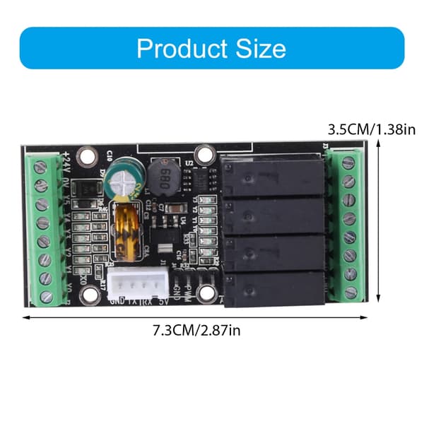 FX2N-10MR Programmerbart kontrollerkort Analog inngang Liten relémodul