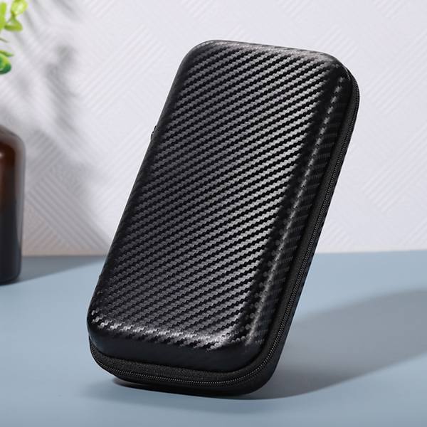 Liten case Case med inre Mesh Pocket Hörlurar Bärpåsar