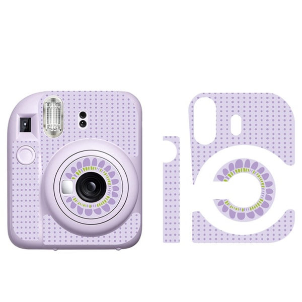 Prickade designkameradekaler Trendiga prickklistermärken Roliga och moderiktiga dekaler Lägg till stil på dina foton som passar till Mini12 Purple