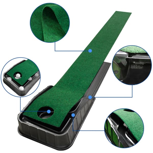Golf Putting Træningshul med Automatisk Returnering
