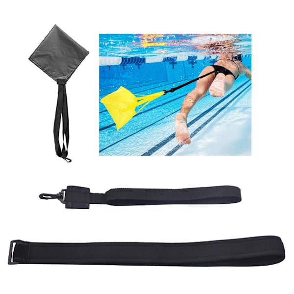 Simparachute för simträning - träningsutrustning för simning 20cm black