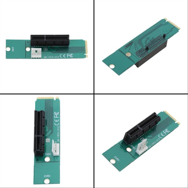 Adapterkort NGFF M2 til PCI-E 4X Riser-kortkabel Tilleggskort Erstatning