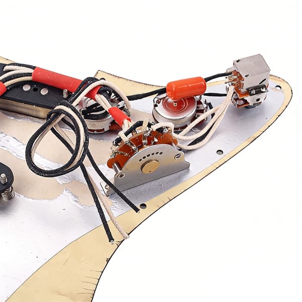 Single Coil Pickup Pickguard Forudkablet Loaded Pickguard Elektrisk Guitar Del