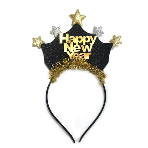 2023 Star New Year Paljetter Pannebånd Lovely Hair Hoop Makeup Hairbands Hodeplagg