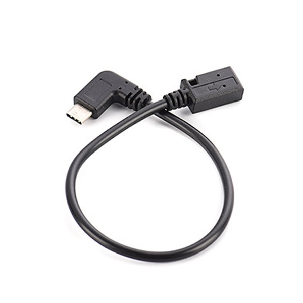 USB Typ C till Mini USB -kabel 90 graders USB C Hane till Mini USB Hona Adapter Converter för bärbara mobiltelefoner