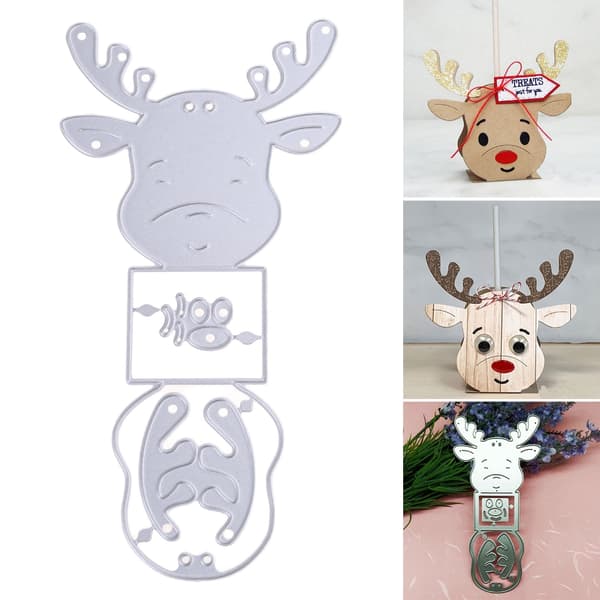 Jul Älg Prägling Skärmallar Stencil för DIY Scrapbooking