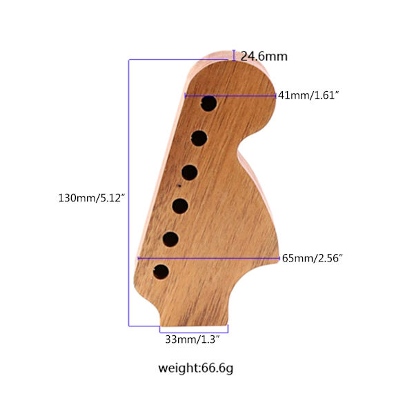 Plektrumbox i trä för akustisk elgitarr bas ukulele Style L819
