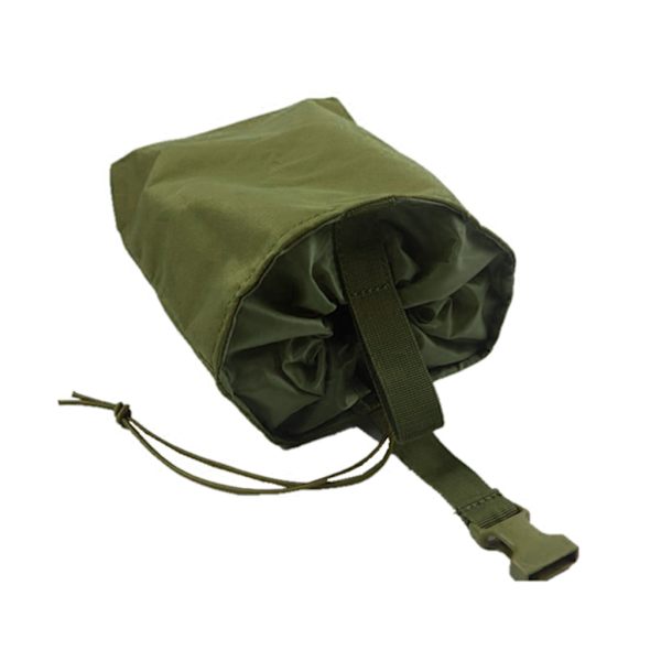 Dump Pouch Dragkedja Magasin Utility Väska Fällbar Midjeväska Rulla Upp Dump Pouch ArmyGreen