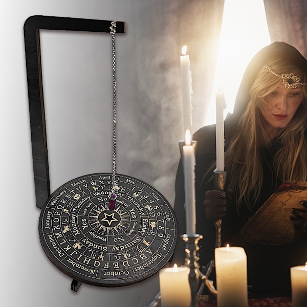 Trähållare för Wiccan-kristaller, ställ för läkande stenar, displayställ Section B
