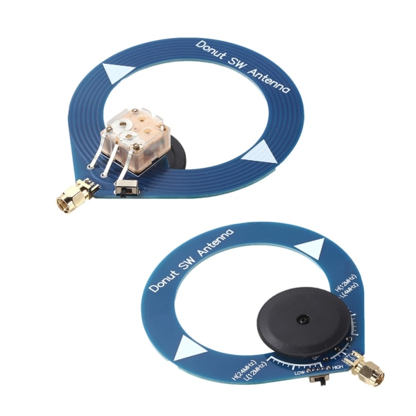 Donut AM MW/SW Antenn Mini Slingantenn för HFDY Malahiteam DSP DSP2 Mottagare HF Mellanvåg MW Kortvågsantenn Blue