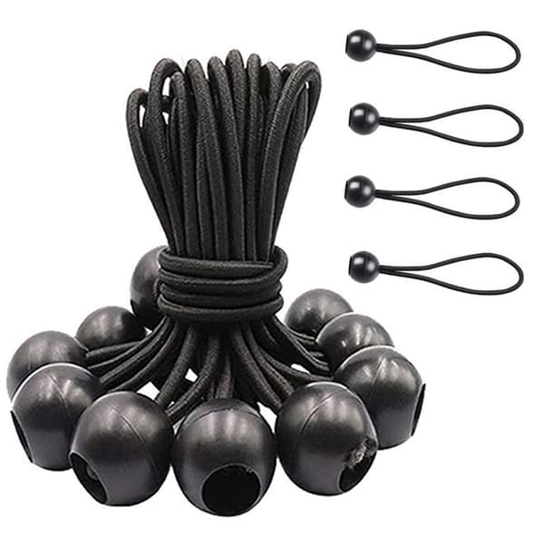 32 stk. Justerbare kuglehoved reflekterende elastiske snore polyester reb essentielt