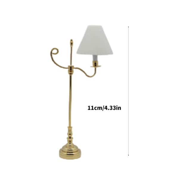 Miniature Gulvlampe Model Dukkehus Tilbehør Rollespil Møbler