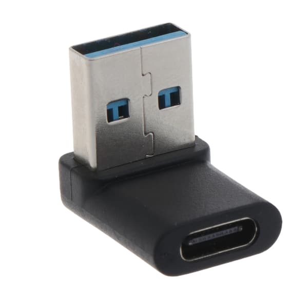 10Gbps 90 grader högervinklad USB 3.0 hane till typ C honadapter Super Speed Data Sync Laddningskonverterare för bärbar dator