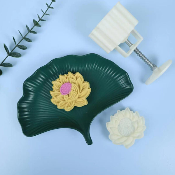 3D Mini Lotus Månekageform Sæt Egnet til DIY Kageform Tilbehør