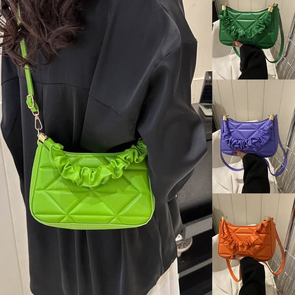 Kvinders PU Crossbody-taske Slanke og sofistikerede skuldertasker til piger White