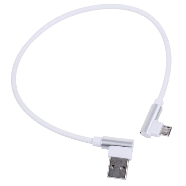 0,3/1m 90 grader Micro USB Datakabel Hurtigladekabel Effektiv kabeldata
