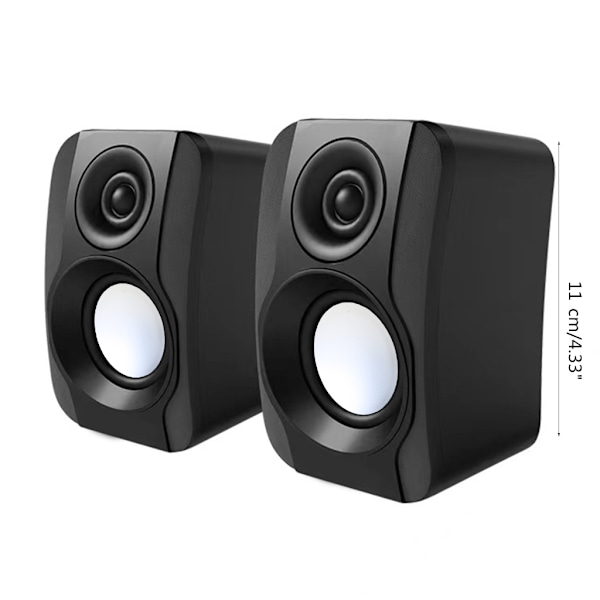 USB Trådbunden Datorhögtalare Subwoofer Brusreducerande Ljudbox Högtalare