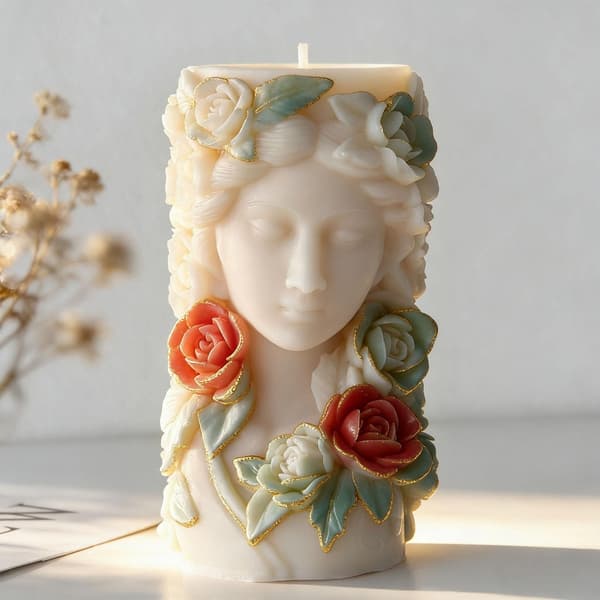 Blomsterpige Præget Cylindrisk Silikoneform Multifunktionel Silikoneform
