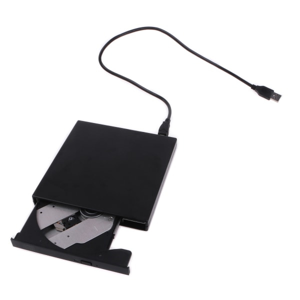 Smal extern optisk enhet USB 2.0 DVD Combo DVD ROM-spelare CD-RW för brännare Writer Plug och för Play för Laptop Deskto