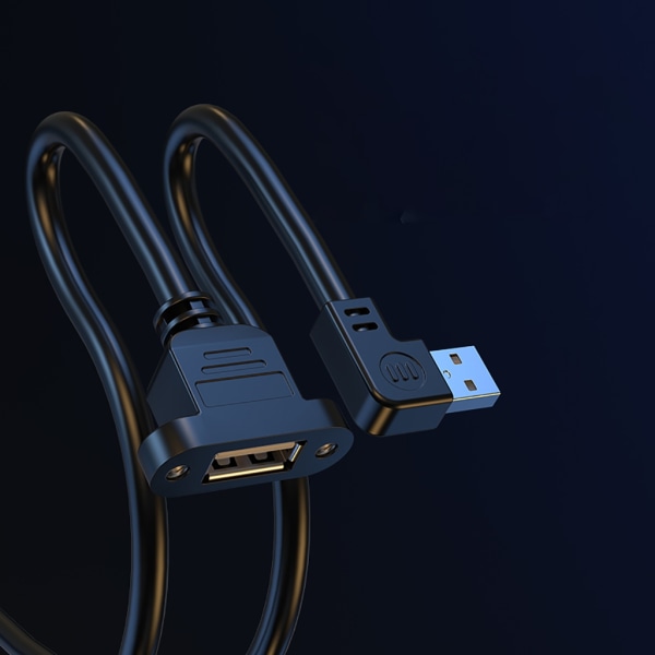 USB2.0-förlängningskabel med skruvhålspanel USB -förlängningssladd stöder laddning och höghastighetsdataöverföring Bärbar null - Down 2m