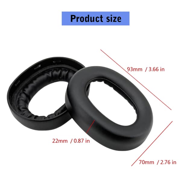 Øretelefon Øreputer Deksel Øreputer for Evolve2 85 Trådløse Headset Ørevarmere