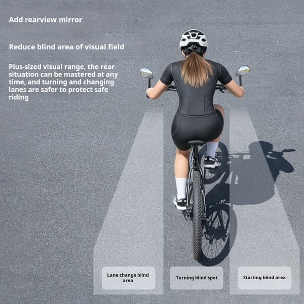 Anti Shake Cykel Bakspejl Hurtig Montering Design Til Alle Styr