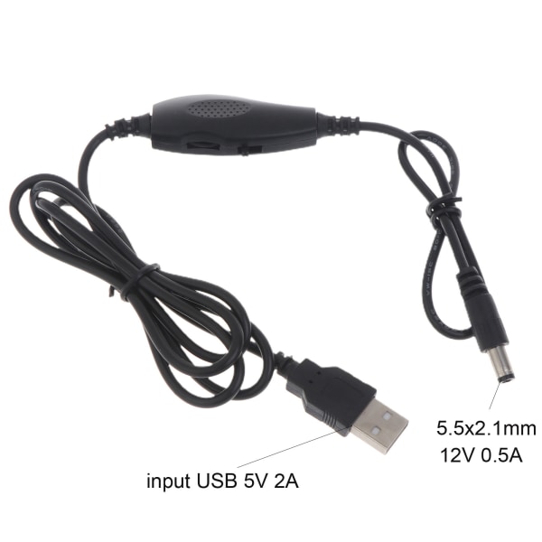Universal Speed ​​Control/LED Dimmer ON OFF Switch Kabel för 12V 5,5x2,1mm enfärgad LED-ljus takfläkt högtalare