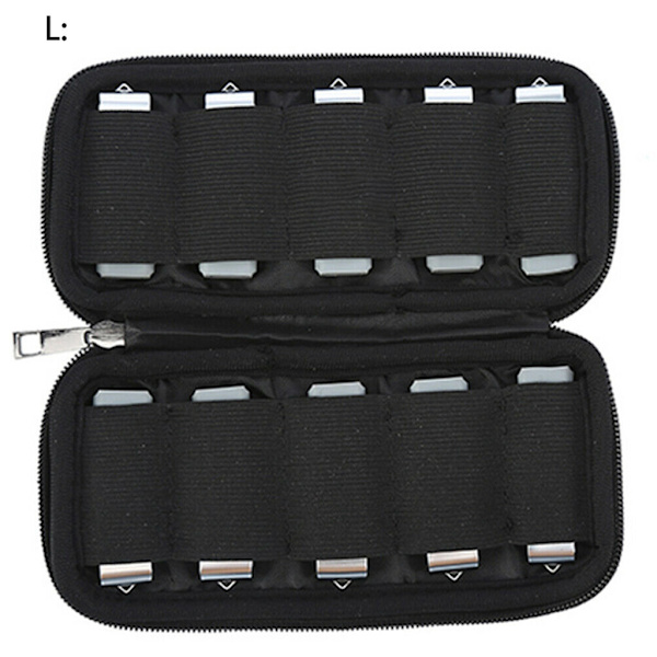 USB muistitikku case pidikkeelle, kannettava elektroniikkatarvikelaukku USB muistitikulle 6/10, musta paikka ( Case Onl