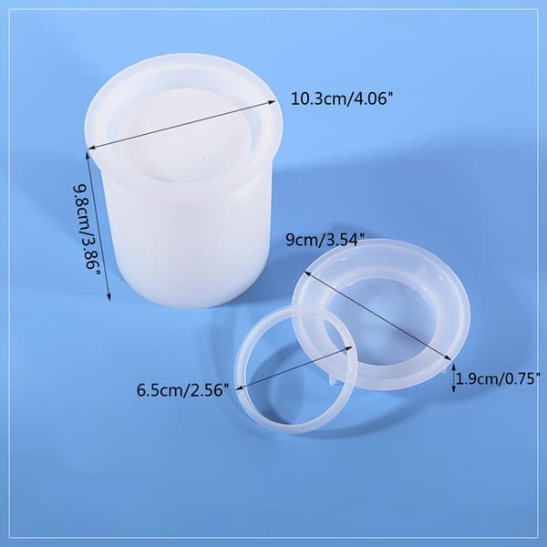 Unik Makeup Organizer Smykkeskrin Epoxy Form Pen Børsteholder Form