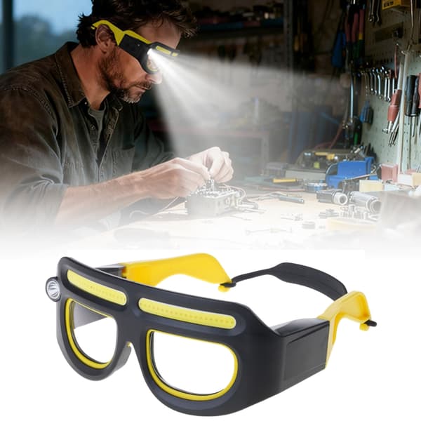 Oppladbar hodelykt LED-hodelyktbriller 3 timers drift