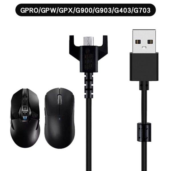 Byte av USB laddningskabel för GPX G900 G903 G403 GPRO Trådlös spelmus, reparationstillbehör