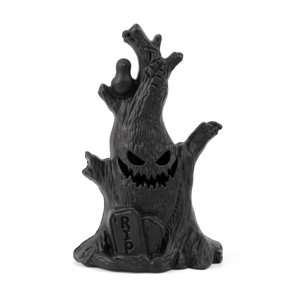 LED Trestubbe Halloween-dekorasjon Robust lagringsdesign