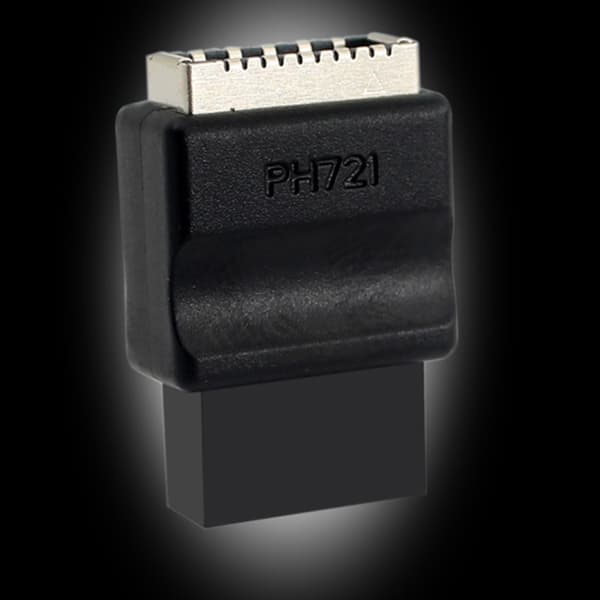 Moderkort USB2.0 9Pin till Typ Frontanslutningar Omvandlare Header Adapter