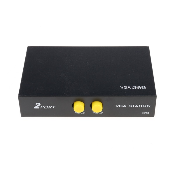 Multifunction Switcher Splitter 2 Ports VGA Video Switch Adapter Converter Box