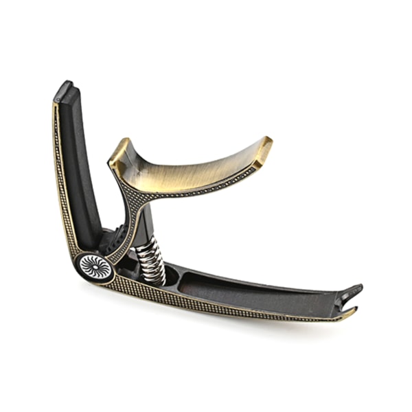 Capo for Gitar, 2 i 1 Sink-legering Tuningsklemme for Elektrisk Gitar Klemmetuner Bronze