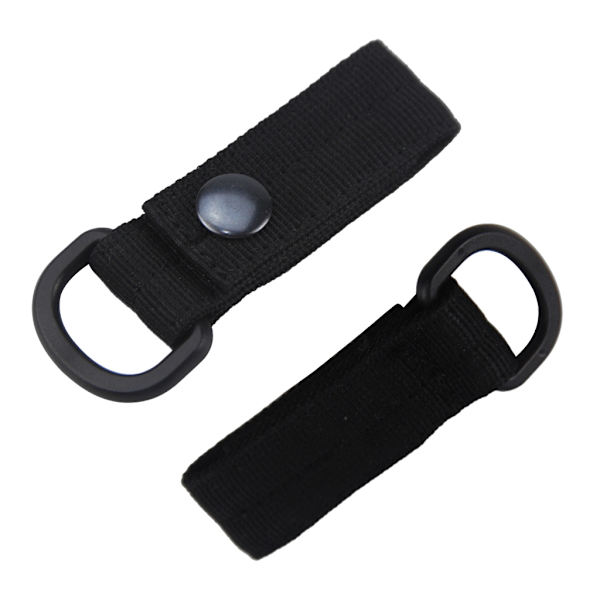 Militær D-ring adapter karabinkrok løkke stropp webbing feste stropp Brown