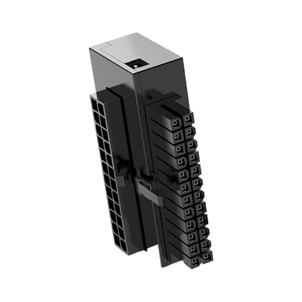 24-pin 90-graders power Förbättra ledningshantering och skydda PC-komponenter Förbättra prestanda Power Black