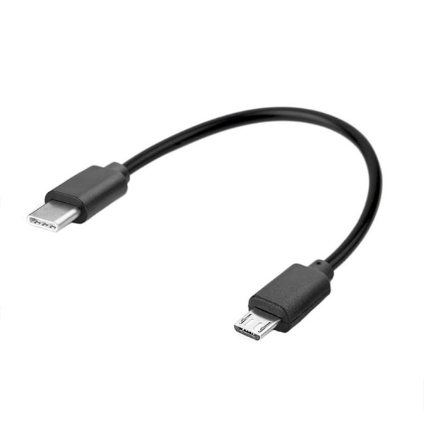 Laddningsadapter för mobiltelefoner typ-C till mikro USB kabel för alla typ-C-kontakter 30cm