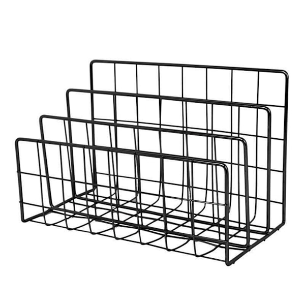 Arkiv Mapp Letter Organizer Black Iron Collection för studenter kontorsarbetare