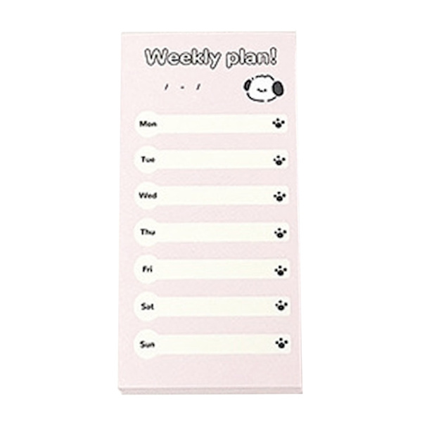 Anteckningsblock för Daily Planner Pad Monthly Planner Pad för Student Revision Planner null - G