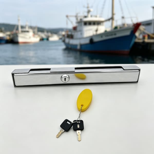 Kraftig marinekvalitets påhengsmotorlås, rustfri rustfritt stål